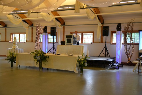 Music masters dj set up in the milk barn pickering barn issaquah, wa