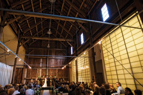 Ceremony in the Hay Barn at Pickering Barn Issaquah, WA