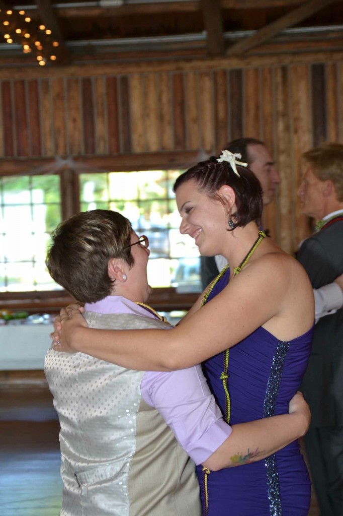 Music Masters DJ's a same sex wedding at Kitsap Memorial State Park in Poulsbo