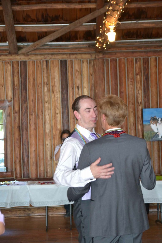 Music Masters DJ's a same sex wedding at Kitsap Memorial State Park in Poulsbo