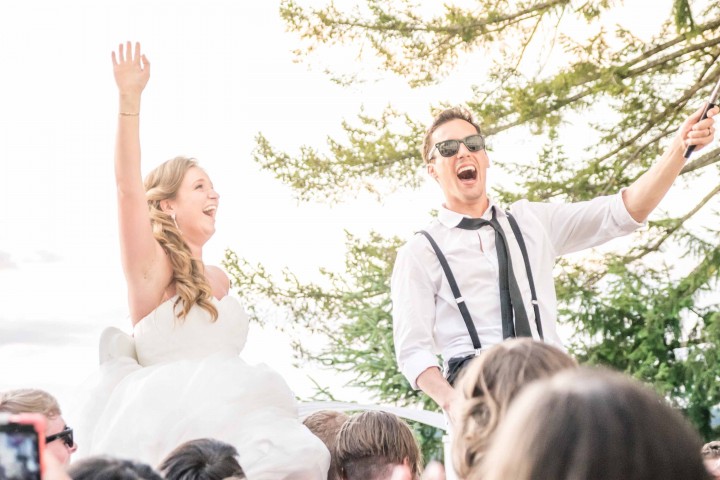 Music Masters DJ's a wedding at the Chapel on Echo Bay in Gig Harbor, Washington