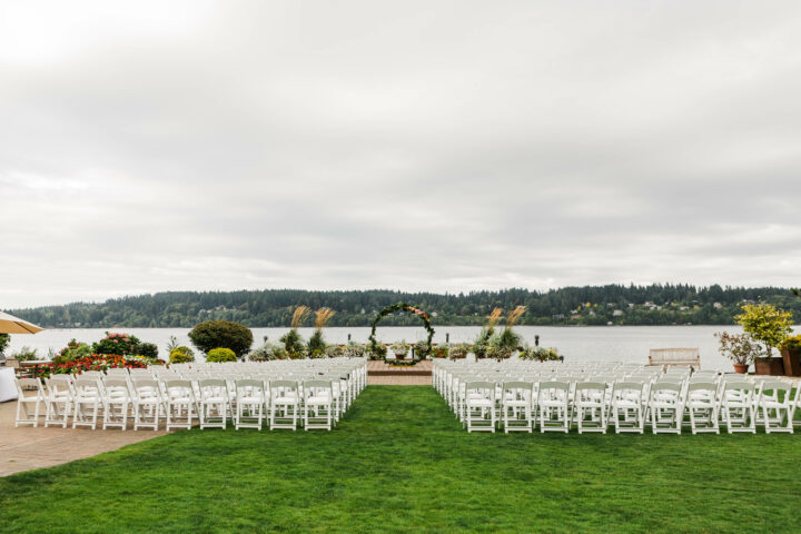 Music masters DJs a wedding at Kiana Lodge in Poulsbo